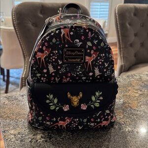 Loungefly Disney Parks Bambi AOP Black Forest Friends Embroidered